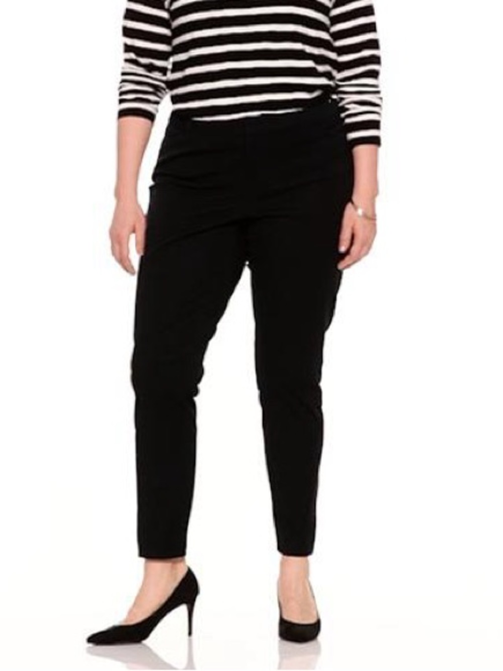 Old Navy Pixie Black Ankle Pants Secret Slim Stretch Size 16 Plus